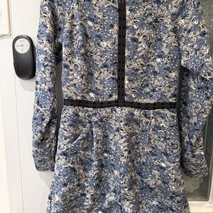 Ranna Gill Blue and White Floral Jumpsuit
